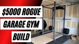 '$5K Rogue Garage Gym Build | Power Rack and Platform Assembly | Strongman Garage Gym'