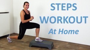 'Step Workout - 20 Minute Stepper Workout Routine with Full Body Steps Exercises'