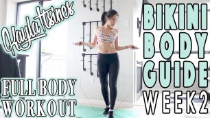 'Kayla Itsines Bikini Body Guide (BBG) Week 2 Full Body Workout Journey | Sweat with Kayla'