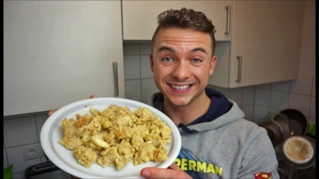 'Fitness Protein Kaiserschmarrn mit Weiße Schoko Erdnussbutter Geschmack'