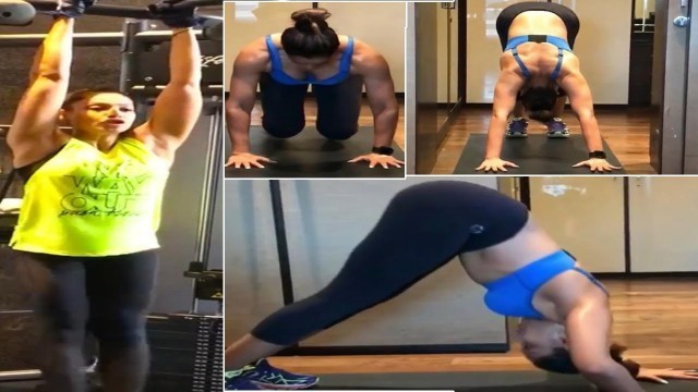 'Bipasha Basu Flaunts Her TONED BODY During Workout | Total Telugu Media'