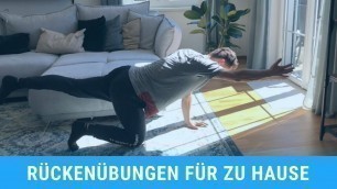 'Rückenübungen für zu Hause | 8 Übungen zum Mitmachen'