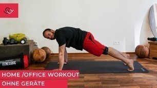 '40 Minuten Workout zuhause -  Kraft - Beweglichkeit - Elastizität - OHNE GERÄTE'