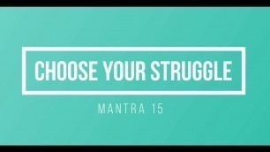 'Mantra 15 : Choose Your Struggle | Jaya\'s Fitness Mantra'