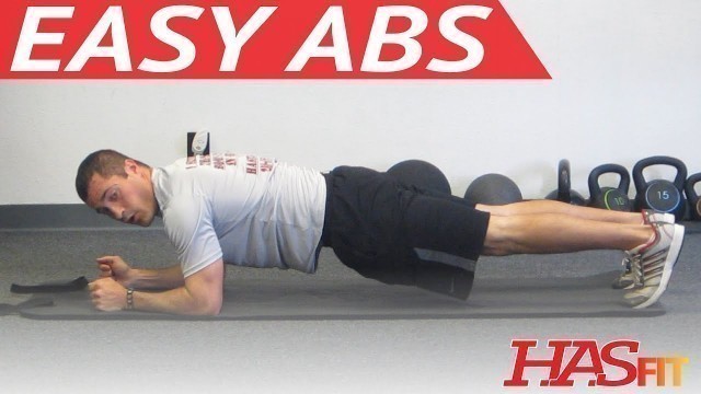 'Easy Abs Workout for Beginners -  HASfit 5 Minute Quick Abs - Easy Stomach Abdominal Exercises'