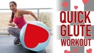 'Quick Glute Workout with Stability Ball | Natalie Jill'