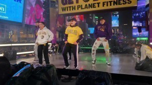 'The Lab in Times Square on the Planet Fitness Stage New Years Eve 2019'