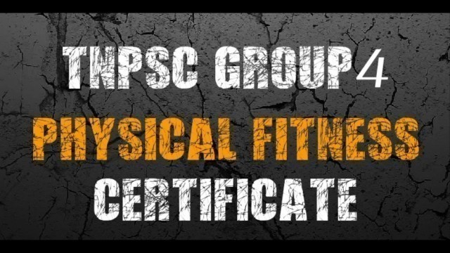 '#TNPSCGROUP4COUNSELLING PHYSICAL FITNESS CERTIFICATE MODEL ... PDF LINK IN DESCRIPTION'