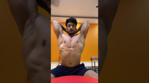 'Hot Indian Men doing triceps workout'