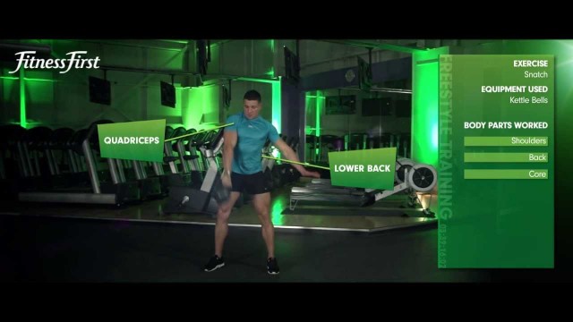 'Fitness First Freestyle exercise - Snatch - Kettlebells'