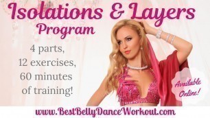 'Isolations and Layers Program - Best Belly Dance Workout, belly dance tutorials, belly dance dvd'
