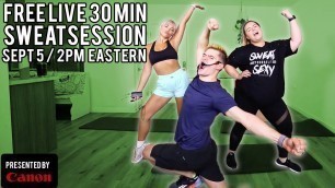 'FREE 30 Minute Sweat Session | The Fitness Marshall + Canon'