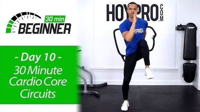 '30 Minute Beginner Pure Cardio Circuits Workout - Beginners 30 #10'
