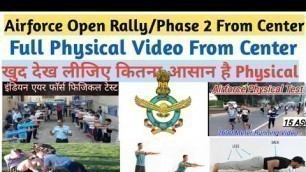 'Airforce open rally Physical Fitness Test from Center|Running,situps,pushups&Squats|Airforce phase2'
