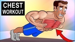 '9 BEST Home Chest Exercises (NO EQUIPMENT)'