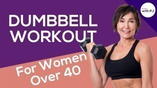 'Dumbbell Workout for Home  - Fitness Programs for Women Over 40'