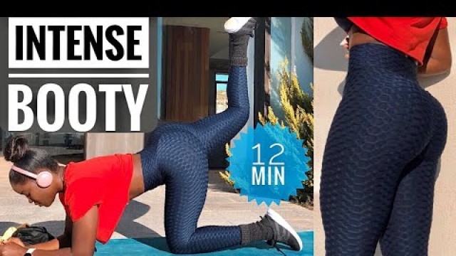 '12 MIN INTENSE BOOTY WORKOUT~This Routine Will Drastically Change Your Entire Butt / No Equipment'