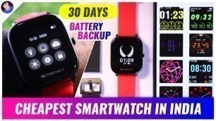 'Cheapest Smartwatch In India | Zebronics Fitness Band Zeb FIT 920CH Review'
