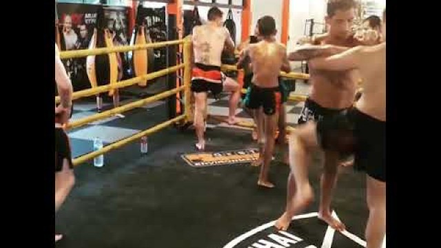 'JOHN MBON TRAINING AT THE REVOLUTION GYM IN PHUKET THAILAND'