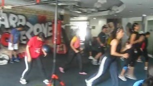 'High Intensity Interval class in progress at 360 Degree Fitness'
