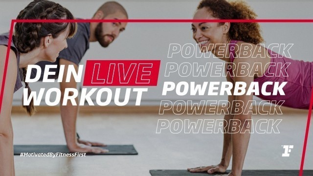 'Fitness First Live Workout - PowerBack  mit Vanessa'