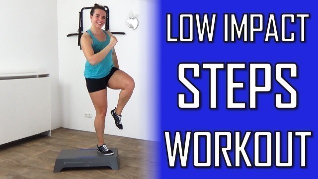 '10 Minute Low Impact Steps Workout for Beginners – Step Exercises With No Jumping – At Home'