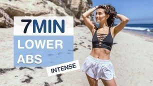 7 MINUTES LOWER ABS / Intense / No Equipment / BabyBlueBeYou