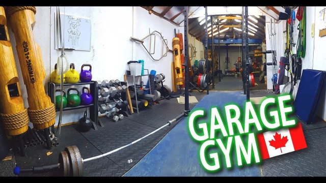 'Garage Gym build out |  BEFORE & AFTER'