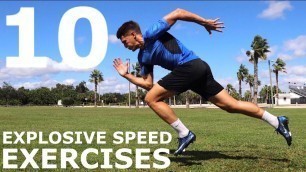 '10 Explosive Speed Exercises | No Equipment/Bodyweight Training You Can Do Anywhere'