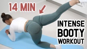 '14 MIN OF INTENSE BUTT WORKOUT | The Best Booty and Side Booty Exercises 