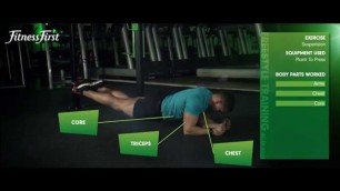 'Fitness First Freestyle exercise - Plank To Press - Suspension'