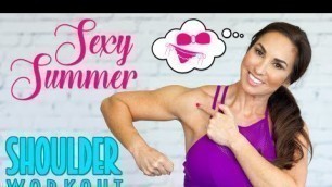 'Sexy Summer Swimsuit Shoulder Workout | Natalie Jill'