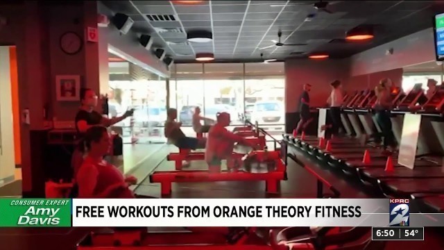 'Free workouts from Orange Theory Fitness'