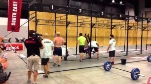 'Chase Prime workout 1 at 2012 Crossfit Games Southeast Regi'