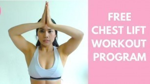 'Home Exercises To Lift Your Bust Naturally, Breast Lift Workout Program #1'