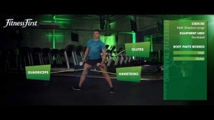 'Fitness First Freestyle exercise - Multi Direction Lunge - Dumbbell'