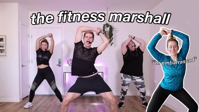 'trying a FITNESS MARSHALL workout'