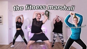 'trying a FITNESS MARSHALL workout'