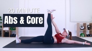 '20 MIN AB & CORE WORKOUT (At Home No Equipment)'