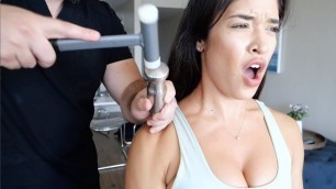 'HAMMERED? Fitness Models Noel Arevalo and Lais DeLeon INTENSE chiropractic adjustments'