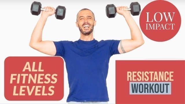 'Upper body resistance workout for ALL LEVELS'