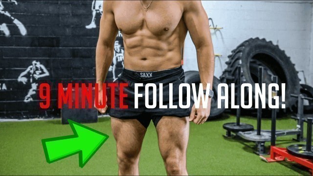 'Intense 9 Minute Lower Body At Home Leg Workout'