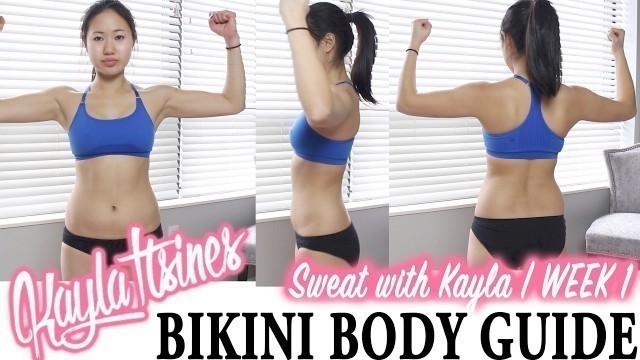 'BBG Week 1 Legs Workout | Kayla Itsines Bikini Body Guide Review | Weight Loss Journey'