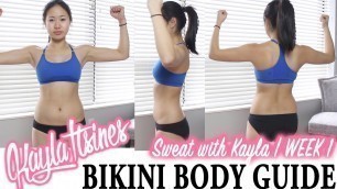 'BBG Week 1 Legs Workout | Kayla Itsines Bikini Body Guide Review | Weight Loss Journey'