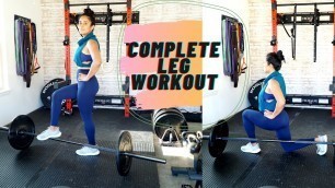 'FULL GARAGE GYM LEG WORKOUT | BUILD AND DEFINE YOUR LOWER BODY'