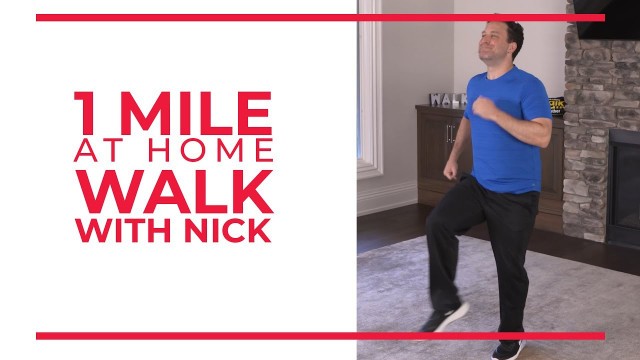 '1 Mile At Home Walk with Nick | Walking Workout'