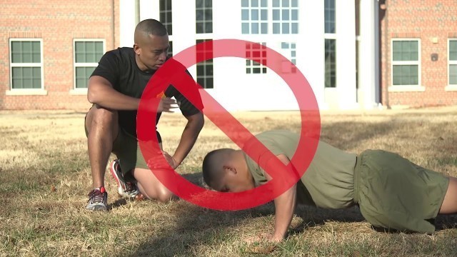 'Physical Fitness Test   How to Execute a Proper Push up 2018'