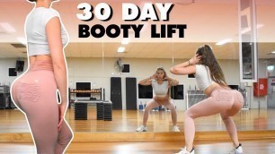 'BUTT LIFT Home Workout | 30 Day Round Booty Shape Challenge | No Equipment'