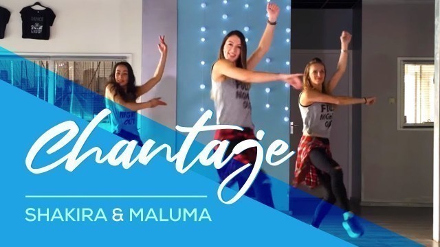 'Chantaje - Shakira ft Maluma - Easy Fitness Dance Video - Choreography'