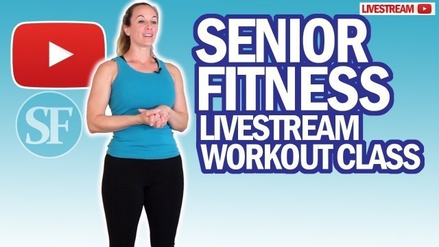 'Resistance Bands Workout For Seniors Standing And Seated | Senior Fitness Livestream'